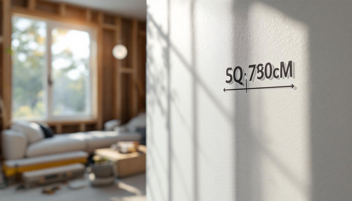 Calculer en m2 un mur avec ou sans ouvertures
